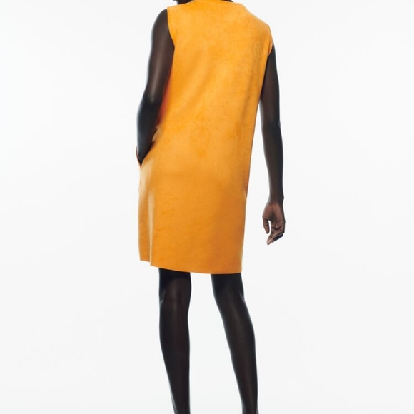 H&M FAUX SUEDE SHORT DRESS SIZE XL - Picture 4 of 12